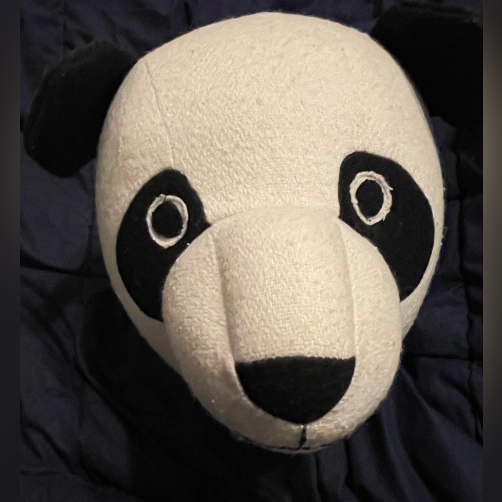 Pillowfort Panda Head Wall Hanging Stuffed Animal Plush Target Nursery Kids Room